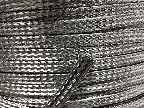 1/4 BRAIDED BRAID 304 STAINLESS EXPANDABLE SLEEVE WIRE HARNESS LOOM (10 FEET)