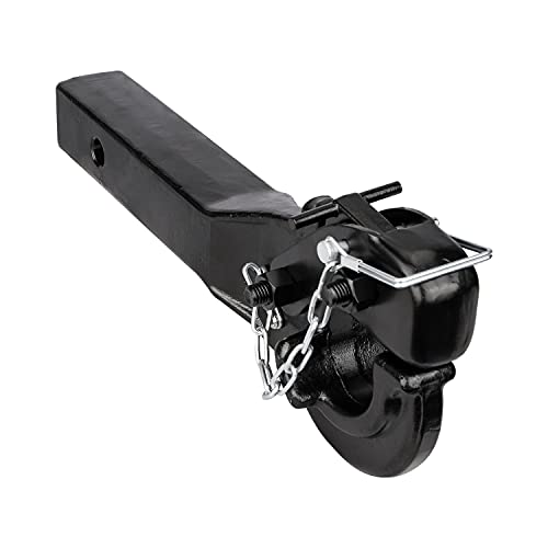 ANGCOSY 5-Ton Pintle Hook Trailer Hitches Receiver Hook for 2 Hitches Hitch Hook Military Receiver, 10000 lbs, 15 Length