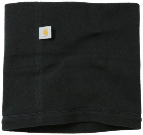 Carhartt mens Force Fleece cold weather neck gaiters, Black, One Size US