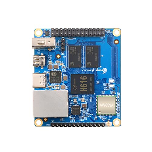 Orange Pi Zero 2, 1GB Allwinner H616 Quad Core 64 Bit Open-Source Microcontroller 1000M Ethernet Single Board Computer, Support Android10, Ubuntu, Debian (Zero 2)