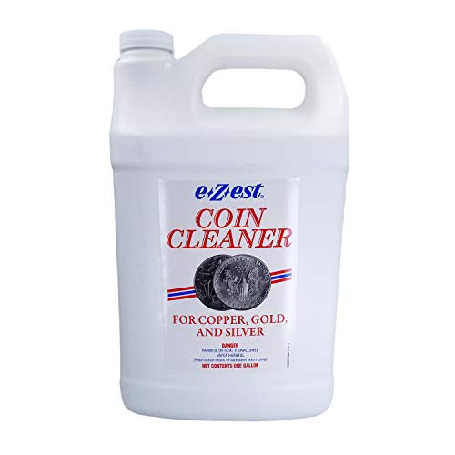 e-Z-est eZest Easy Coin Cleaner Copper Gold Silver Jewelry - 1 Gallon