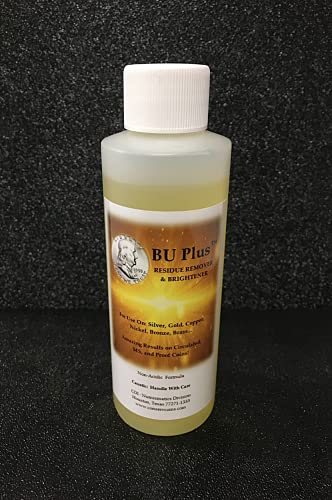 Conserv Safe Coin Solvent BU Plus Residue Remover and Brightener - 4 Ounce Bottle