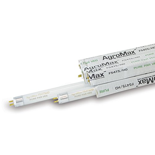 AgroMax 8-Pack 4 Foot (45.75") Pure PAR Veg T5 Fluorescent Grow Light Bulbs - (8) F54T5HO Bulbs