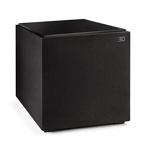 Definitive Technology Descend DN12 12" Subwoofer - New 3XR Architecture and Intelligent Phase Control, 1500W Peak Class H Amplifier & (2) Pressure-Coupled 12" Bass Radiators, (2021)