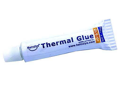 Halnziye 10Gram Thermal Conductive Glue Silicone Plaster Viscous Adhesive Cooling Compound for LED GPU Chipset Heatsink