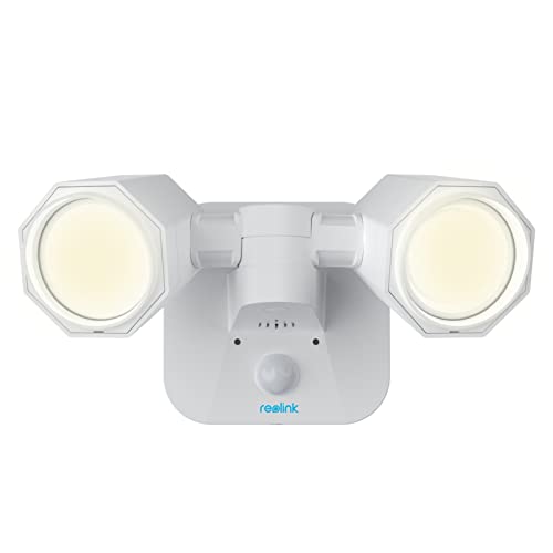 REOLINK Outdoor Security Floodlight for PoE Camera System, 2000 Lumen Brightness, Built-in PIR Sensor, Directly Link with Reolink Cameras by Reolink NVR, Power Source Not Included, Floodlight PoE