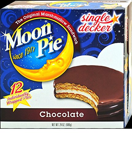 Single Decker Moonpies - Choose your favorite flavor - Chocolate, Vanilla, Banana & Salted Caramel (Chocolate)