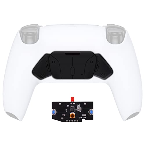 Turn Rise to RISE4 Kit  Redesigned Solid Black K1 K2 K3 K4 Back Buttons Housing & Remap PCB Board for PS5 Controller eXtremeRate Rise & RISE4 Remap kit - Controller & Other Accessories NOT Included