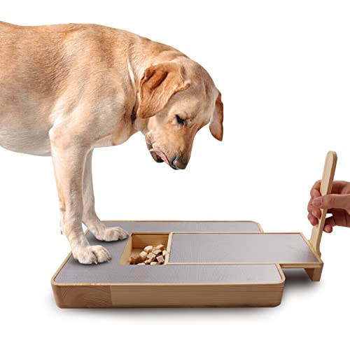 Liovsiso Dog Scratch Pad - Dog Scratch Board for Nails File Toy Stress Free Dog Nail Scratch Board with Treat Box(13.3" * 9.1" * 1.6")