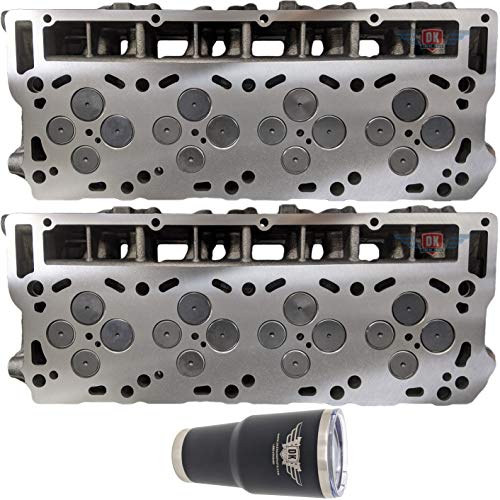 2 x NEW Improved 6.0 Ford Powerstroke Diesel LOADED Cylinder Head PAIR 03-07 No Core (18MM)
