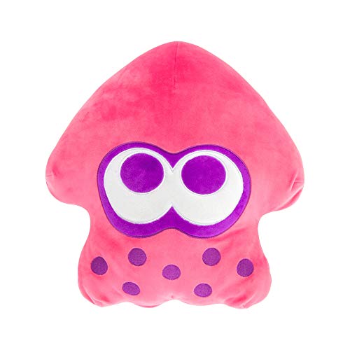 Club Mocchi-Mocchi- Nintendo Splatoon 3 Plush  Neon Pink Inkling Squid Plushie  Collectible Squishy  15 Inch