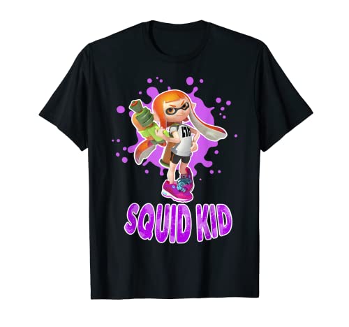 Nintendo Splatoon Squid Kid Pink Splat Graphic T-Shirt T-Shirt