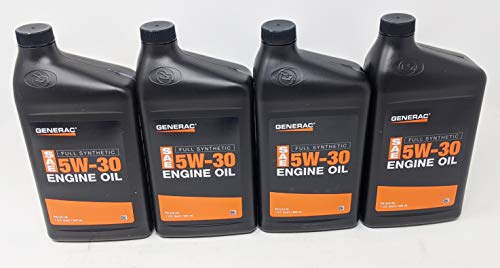 Generac 4-Quarts Full Synthetic Motor Oil 5W-30 SN Part 0J5140F