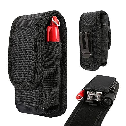 Multitool Sheath, Multitool Pouch, EDC Belt Organizer for Pen/Flashlight/Folding Knife, Knife Sheath fits 5" Multitools, Tactical Pocket Knife Holder, Small Belt Tool Pouch, Belt Pouches for Men