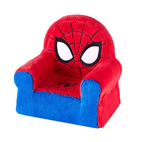 Idea Nuova Figural Plush Foam Chair for Kids, Spiderman