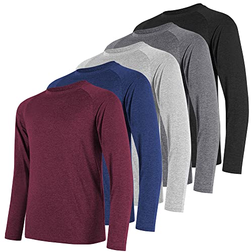 CE' CERDR Long Sleeve Tee Shirts for Men - Sun Protection Dry Fit Moisture Wicking T-Shirts for Fishing Hiking Running