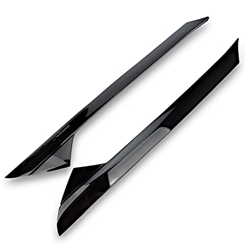 Front A-Pillar Molding Windshield Outer Trim w/Side Tape Replacement for 2011-2019 Ford Explore Replaces BB5Z7803137AB, BB5Z7803136AA Front Windshield Outer Pillar Trim Molding Black (Left & Right)