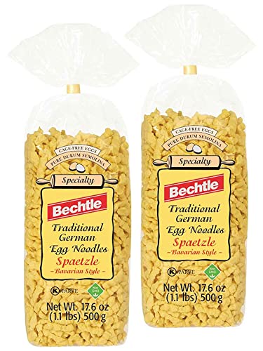 Bechtle Bavarian Style Spaetzle Traditional German Egg Noodles, 17.6 Ounce (2 Bags) - PACK OF 2