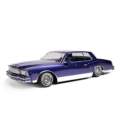 Redcat Racing Monte Carlo RC Car 1/10 Scale Fully Licensed 1979 Chevrolet Monte Carlo Lowrider  2.4Ghz Radio Controlled Fully Functional Lowrider Car  Purple