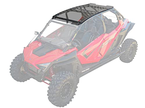 SuperATV Dark Tinted Polycarbonate Roof for 2020+ Polaris RZR PRO XP 4 / Turbo R 4-1/4" Polycarbonate | Rattle-Free Fit | Sealed Edges to Prevent Leaking | USA Made!