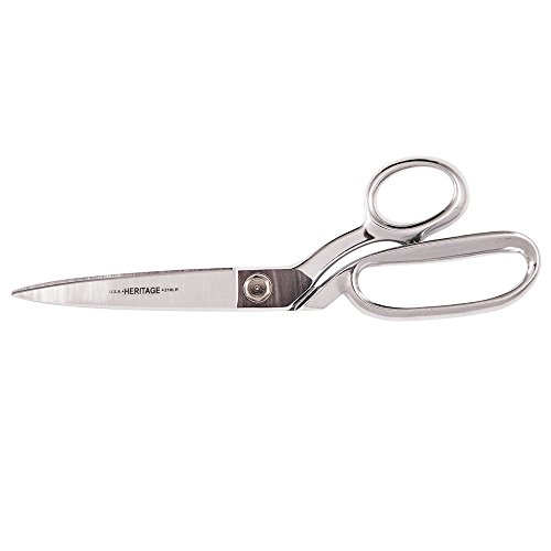 Klein Tools G210LR Scissors, Bent Trimmer with Extra Large Bottom Handle for Added Comfort and Leverage, 11-Inch