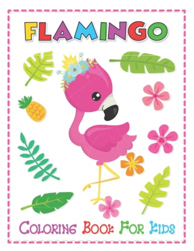 Flamingo Coloring Book For Kids, 60 Pages: Flamingo Bird Coloring Illustrations