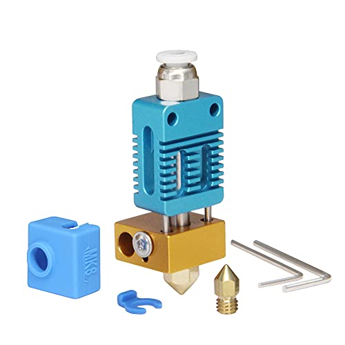 Befenybay Upgrade Extruder Hotend with Silicone Cover with 0.4mm Nozzle for Creality Ender 3/CR 10 Series 3D Printer