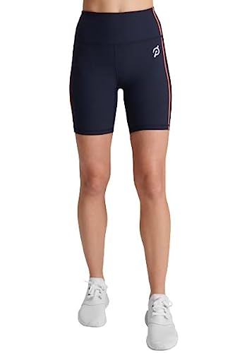 Peloton Women's Standard Cadent 7" High Rise Pocket Bike Short, Navy