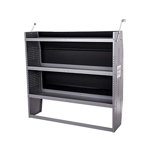 SH-4603 Steel Low/ Mid/ High Roof Van Shelving Storage System Fits Transit, GM, NV, Promaster and Sprinter, Contoured Shelving Unit, 32" W x 46" H x 13" D