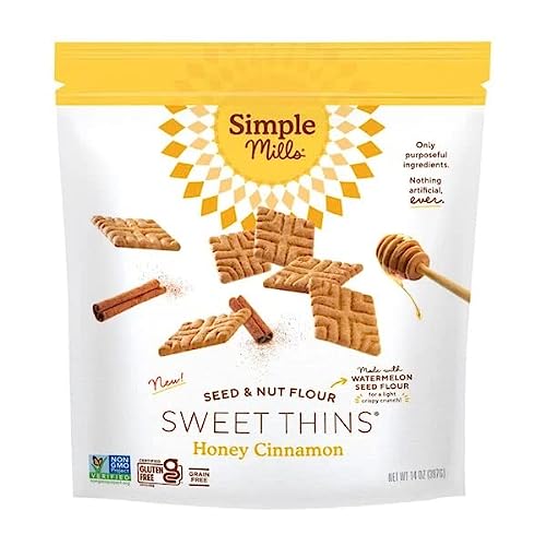 SIMPLE MILLS HONEY CINNN SWEET THINS 14OZ (0.88LBS)