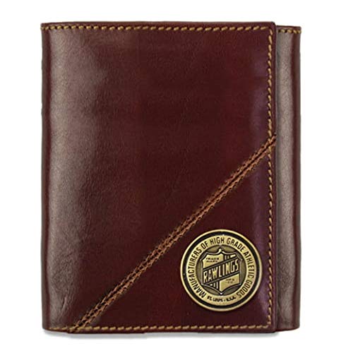 Rawlings Buffalo Voyager Tri Fold Leather Wallet For Men Coin