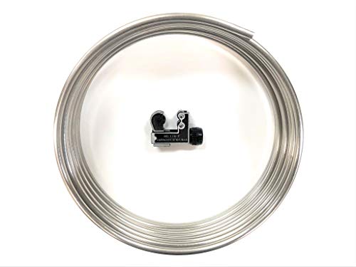 The Stop Shop Stainless Brake Line Tube Coil Roll 3/16" 16 ft. w/Tube cutter