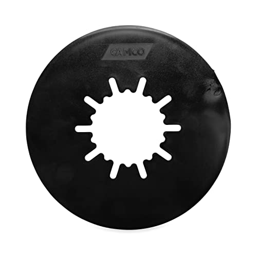 Camco RV Fifth Wheel Lube Plate | 8.25" Diameter | Easy Install | (44671), Black