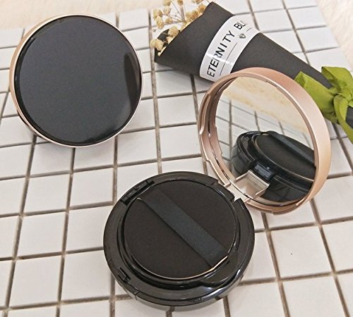 WOIWO Empty Portable Air Cushion Case with Powder Puff and Mirror Refillable Container Foundation BB Cream Box