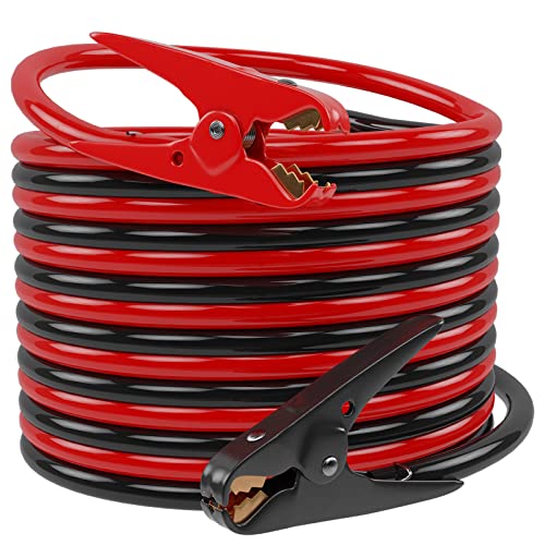 Jumper Cables 4 Gauge 25 Feet, AUTOMATTERS Heavy Duty Booster Cables with Carry Bag, Jump Start Dead or Weak Batteries for Car
