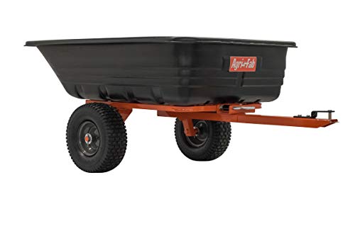 Agri-Fab Inc 45-0552, 700-Pound, Poly Dump/Swivel Cart, Black/Orange