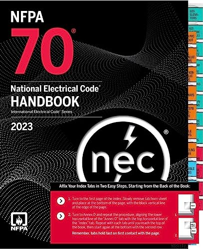 NFPA 70, National Electrical Code Handbook, 2023 Edition, with Tabs