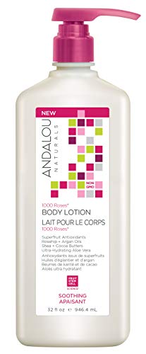 Andalou Naturals 1000 Roses Soothing Body Lotion, Value Size, 32 Ounce