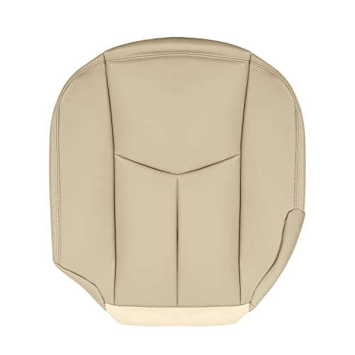 RANSOTO Tan Driver Bottom Replacement Seat Cover Compatible with 2003-2006 Chevrolet Tahoe Suburban and GMC Yukon 2005-2006 Chevy Avalanche