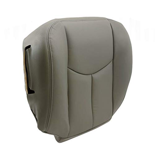 HSCHER Leather Gray Front Driver Bottom Seat Cover For:Avalanche Silverado Suburban Tahoe Yukon