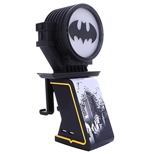 Cable Guys LED Ikons: DC Comics Batman Bat Signal - Charging Phone & Controller Holder - Light Up Gaming Controller / Mobile Phone / Device Charging Holder, Includes 4' Charging Cable (CGIKDC400483)