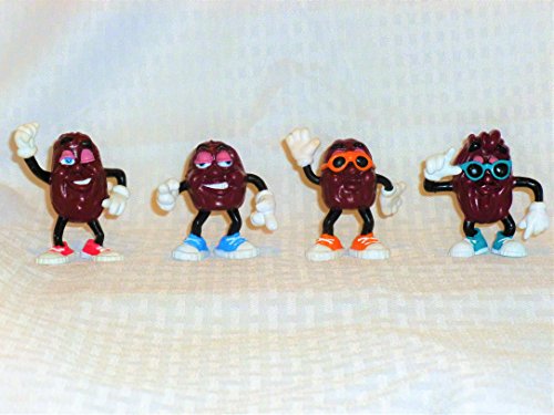 Calrab Applause, California Raisins, PVC,Figures - Set of 4 Figures, 2 1/4" to 2 1/2" Tall, Intended for Adult Collection and Decoration