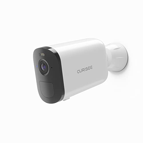 CURISEE Security Cameras Wireless Outdoor, Spotlight Battery Camera, 2K Color Night Vision, 2-Way Talk,IP65 Weatherproof, Simple Setup, 2.4 GHz Wi-Fi