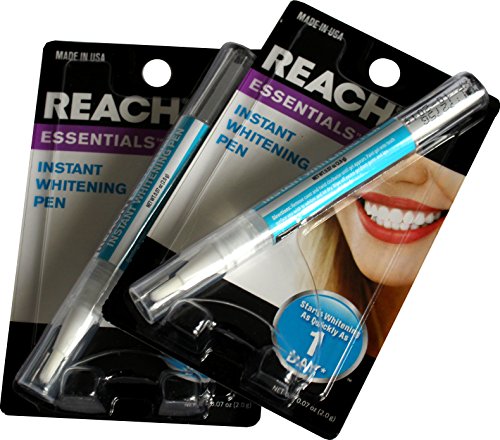 Reach 2 Pack - Essentials Instant Teeth ning Pen White 0.14 Ounce (Pack of 2)