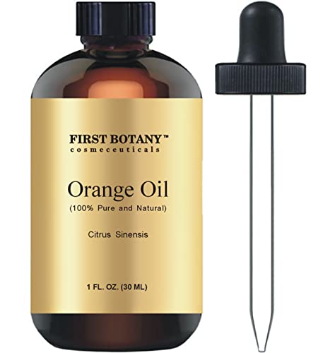 100% Pure Orange Essential Oil - Premium Orange Oil for Aromatherapy, Massage, Topical & Household Uses - 1 fl oz (Orange)