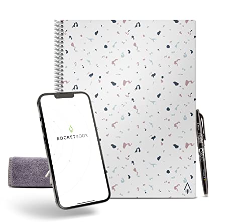 Rocketbook Smart Reusable Notebook, Core Letter Size Spiral Notebook, Day Dream, Dot Grid, (8.5" x 11")