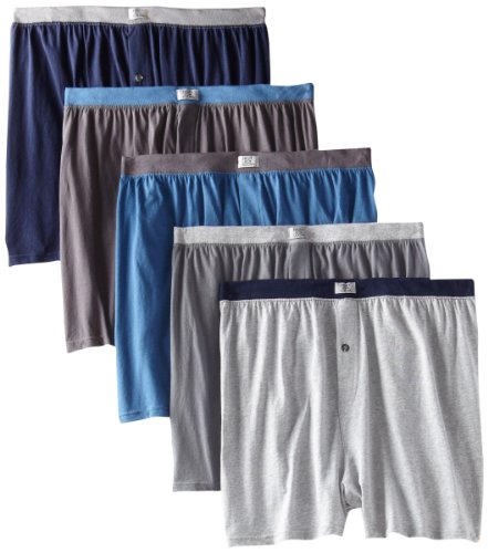 5pk Knit Boxers - Soft Stretch - Assorted Colors, 2XL
