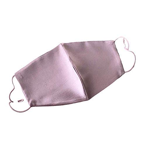 ROSEWARD 100% Mulberry Silk Purple Face Mask for Women Cute Masks Fancy with Filter Pocket