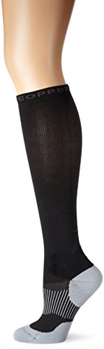 Tommie Copper Womens Performance Takeoff Over The Calf Socks, Black, 7-9.5