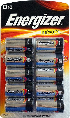 Energizer Max - 10 D Batteries - D10